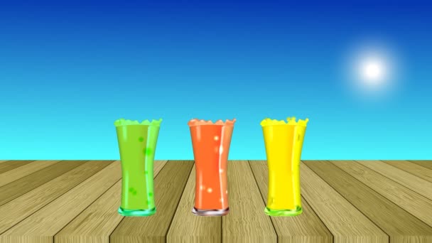 Juices and smoothies стоковые видео, футажи Скачать