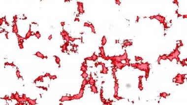 İnsan dokusunda virüs hücresinin mikrobiyolojisinin animasyonu. 2019 Coronavirüs konsepti. Bu mutasyon Çinlilere bulaştı ve tüm dünyaya yayıldı.. 