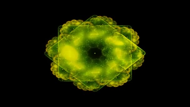 Elementos Circulares Brillantes Formando Figuras Cónicas Colocadas Filas Sobre Fondo — Vídeo de stock