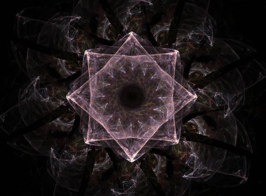 Bilgisayar fractal sanat yaratıcı tasarım, sanat ve eğlence için oluşturulan. Küre dönen arka plan.