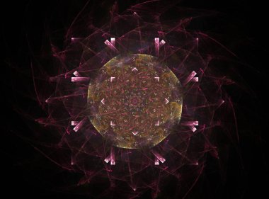 Soyut tasarım kutsal sembolleri yapılan geometri imzalar ve Astroloji simya büyü konusunda tasarımlar