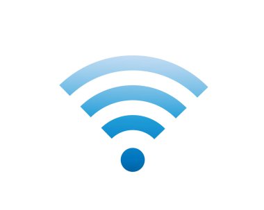 Kablosuz ve kablosuz ağ ikonu ya da uzaktan internet erişimi için imza. Podcast vektör simgesi.