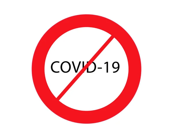 Stop Coronavirus Pandemic Medical Concept Dangerous Cells Vector Illustration — Stock Vector