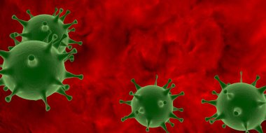 Coronavirus Bakteri Hücre Simgesi, 2019-nCoV Roman Coronavirus Bakterisi. Tehlike, virüs, grip. Analiz ve test, deneyler. Tehlikeli Coronavirus covid-19 Çin Hücresi, Wuhan.