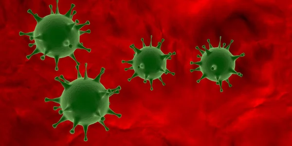 Vykreslování Coronavirus Bakteria Cell Icon 2019 Ncov Novel Coronavirus Sars — Stock fotografie