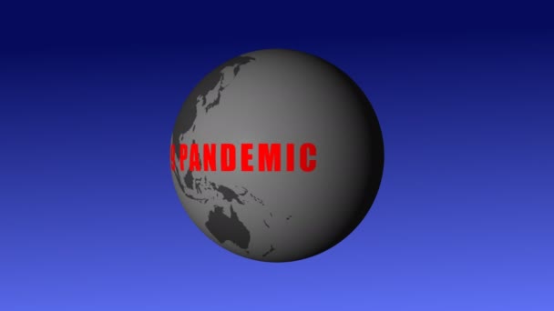 Підвищення Впливу Коронавірусу Конід Pandemic World Sars Cov Небезпека Вірус — стокове відео