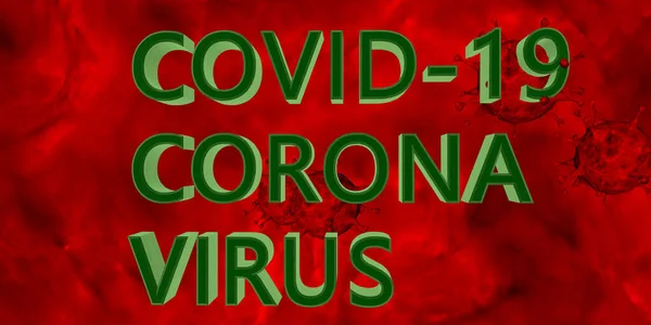 Renderowanie Coronavirus Bakterie Komórki Ikona 2019 Ncov Novel Coronavirus Sars — Zdjęcie stockowe