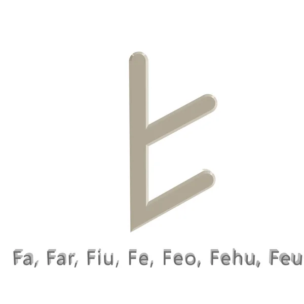 ルーン文字だ アルファベットの文字です 記号と記号 — ストック写真