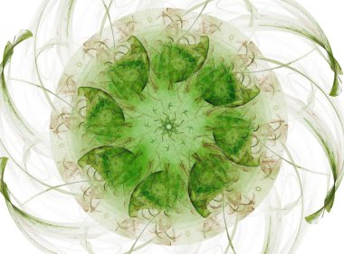 Soyut fraktal desen ve şekiller. Fraktal doku parmak izi.