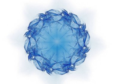 Renkli parlak nöron fraktal