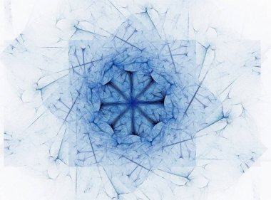 Soyut bir bilgisayar koyu arkaplanda modern fraktal tasarım üretti. Soyut fraktal renk dokusu. Dijital sanat. Soyut Form ve Renkler. Tasarımınız için soyut fraktal element deseni. Dinamik şekilli yumuşak renk üçgeni spirali