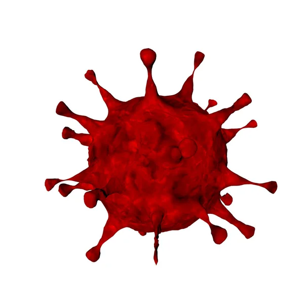 Rendering Coronavirus Bacteria Cell Icon 2019 Ncov Novel Coronavirus Sars — Stock Photo, Image