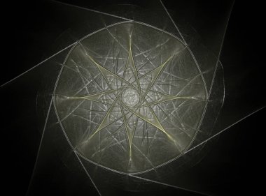 Soyut fraktal desen ve şekiller. Fraktal doku parmak izi.