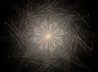 Soyut fraktal arka plan - bilgisayar tarafından oluşturulan görüntü. Dijital sanat. Daireleri merkeze doğru yakınsak. Kapakları, posterler, masaüstü duvar kağıdı için