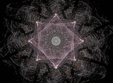 Bilgisayar fractal sanat yaratıcı tasarım, sanat ve eğlence için oluşturulan. Küre dönen arka plan.