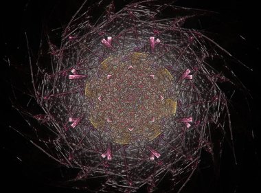 Soyut tasarım kutsal sembolleri yapılan geometri imzalar ve Astroloji simya büyü konusunda tasarımlar