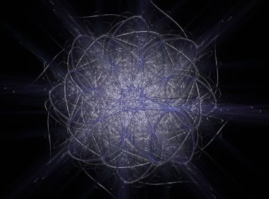 Uzay serisi geometrisini. Görsel olarak çekici zemin kavramsal Izgaralar eğrileri ve fraktal öğeleri öğesi olarak düzenleri fizik matematik teknoloji bilim ve eğitim için uygun yapılmış