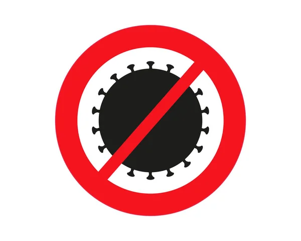 Stop Covid Sign Symbol Vector Illustration Typography Design World Health —  Vetores de Stock