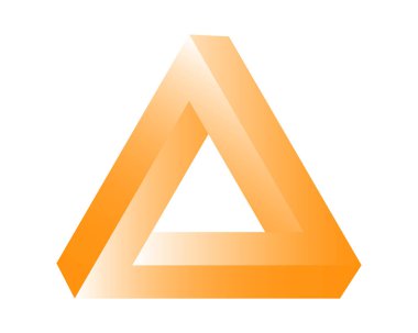 Soyut renk 3 boyutlu spiral şekil. Vektör boyutlu nesne. Geometrik çokgen nesne.