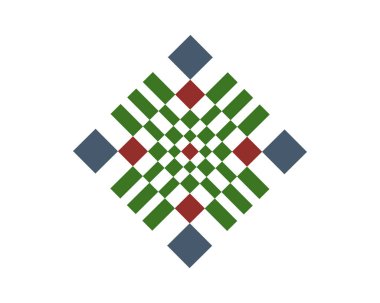 Soyut geometrik model vektör tasarımı ve rozetli arka plan. Modern tasarım için kullan, dekore edilmiş, uçucu, şablon ve kapak.