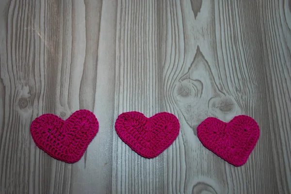 Día San Valentín Fondo Con Corazones — Foto de Stock