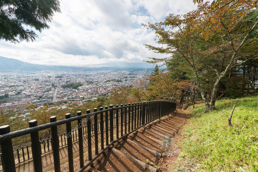 Step trail to sightseeing Shimoyoshida city