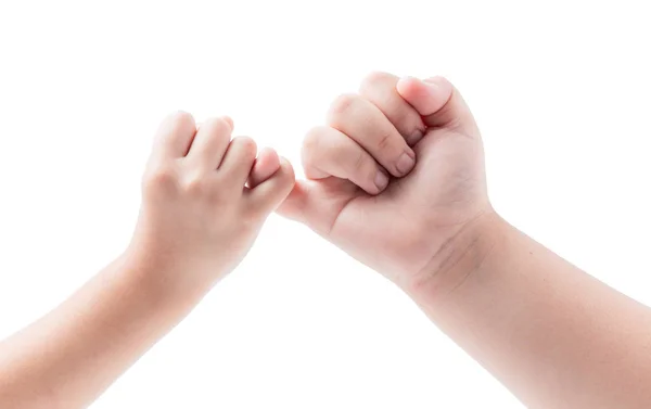 Bruder und Schwester Hand in Hand Versprechen als Freundschaft. — Stockfoto