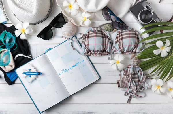 Travel plan, trip vacation accessories for summer trip