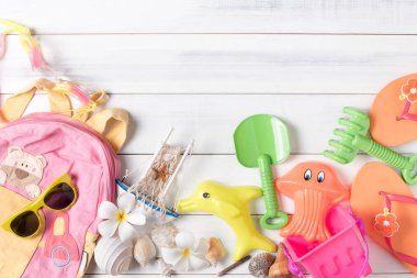 aksesuarlar hazırlamak ve öğeleri çocuk için seyahat 