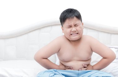 Obez şişko kilolu mide ağrısı izole yatakta