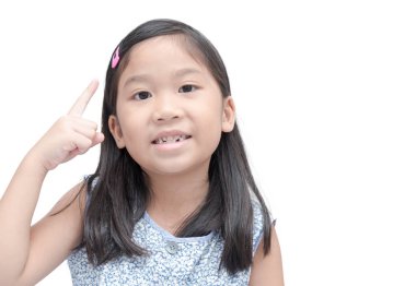 izole düşünüyorum Asya sevimli kız 