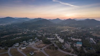 drone havadan görünümden: peyzaj Pak Chong bölge