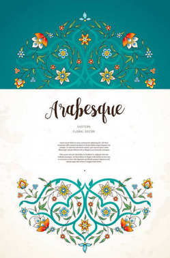ornate floral card template