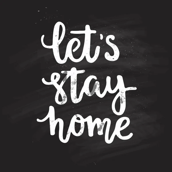 Restons à la maison — Image vectorielle