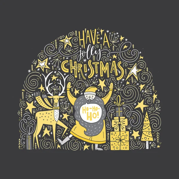 独特的圣诞设计 — 图库矢量图片