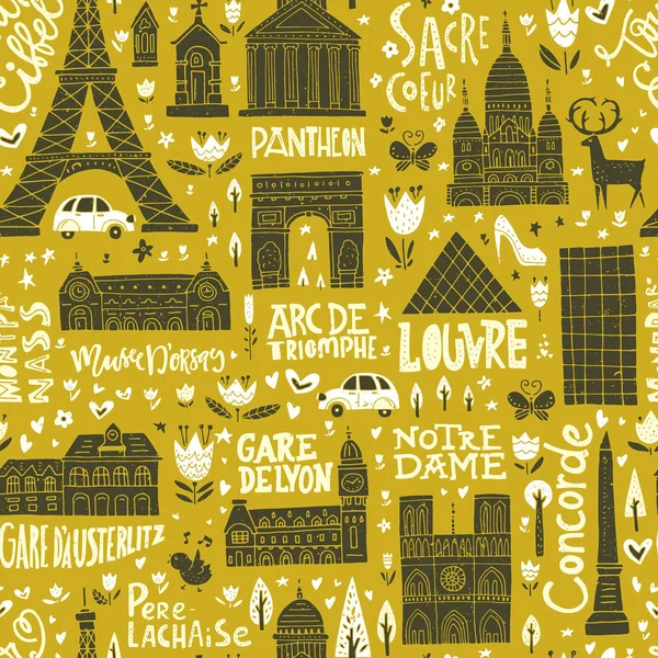 France Seamless Pattern