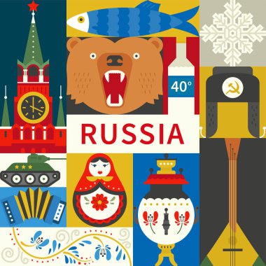 Düz Rus sembolleri