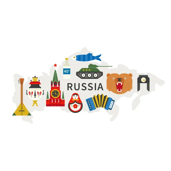 Vector Símbolos rusos — Archivo Imágenes Vectoriales
