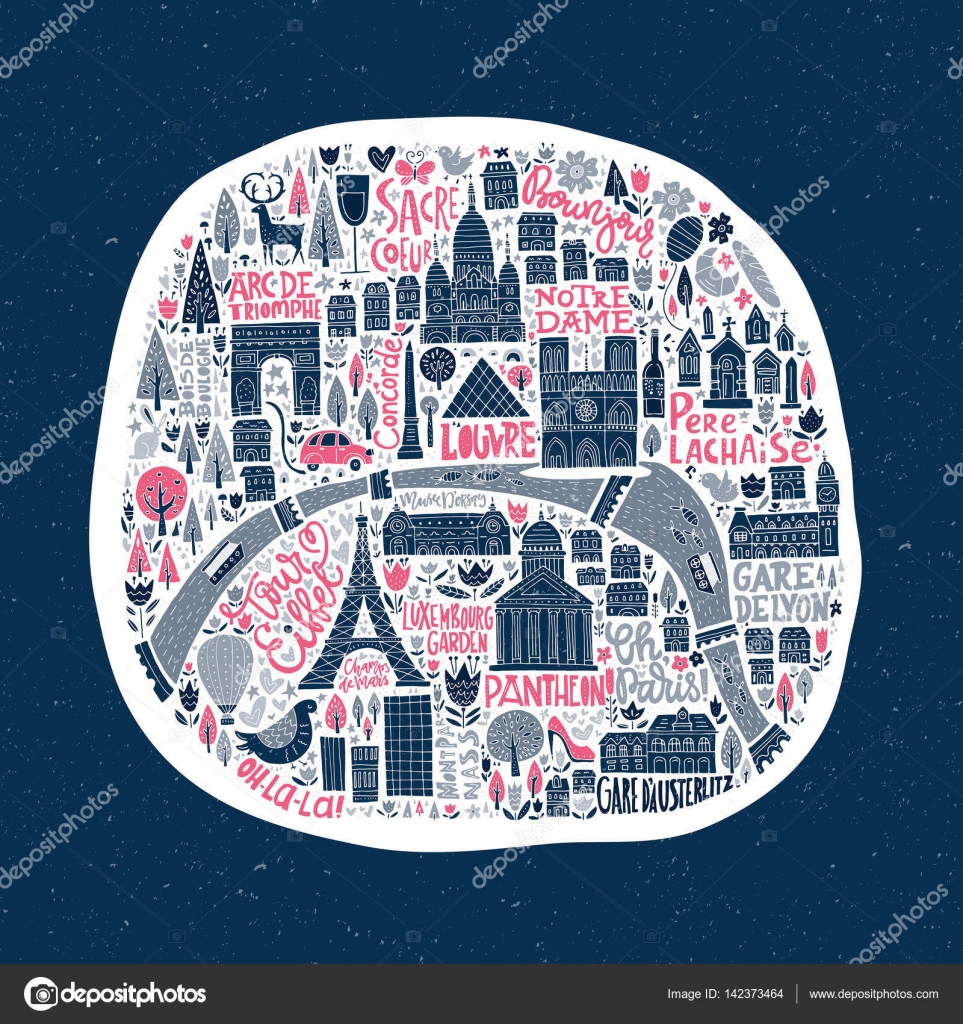 パリ地図ストックベクター ロイヤリティフリーパリ地図イラスト Depositphotos パリ地図ストックベクター ロイヤリティフリーパリ地図イラスト Depositphotos