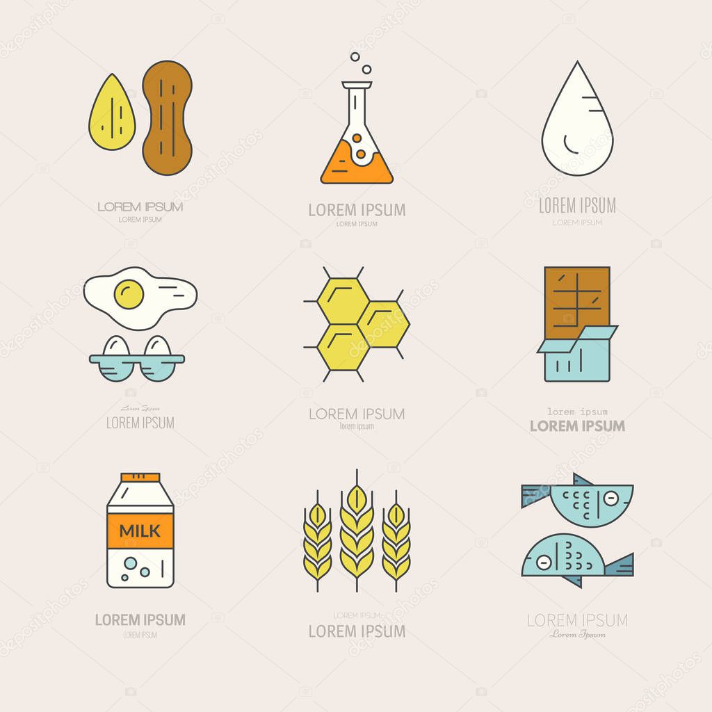 Food Allergens Icons