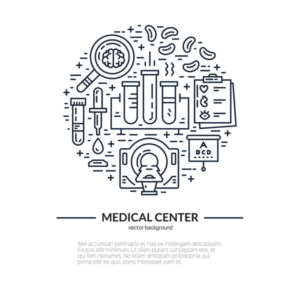 Medical Research Concept — Stock Vector