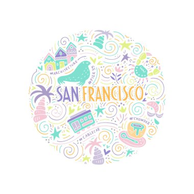 San Fransisco Illustration clipart