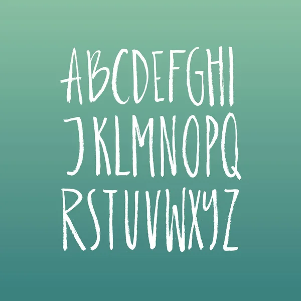 Θαμνώδης γραμματοσειρών Handdrawn — Διανυσματικό Αρχείο