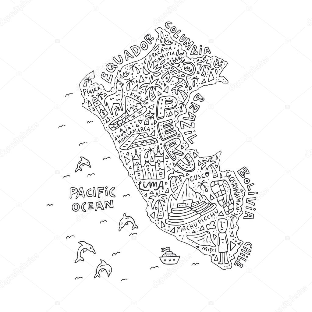 Map of Peru