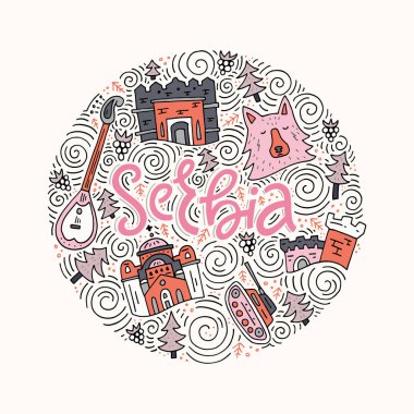 Sırp sembolleri vektör 