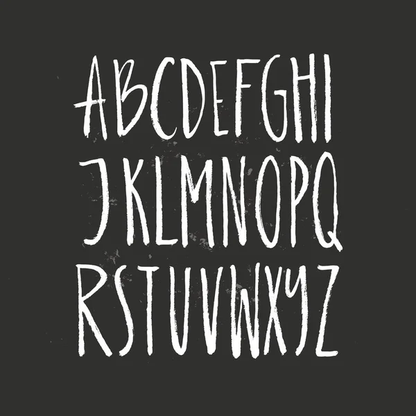 Brushy getekende lettertype — Stockvector
