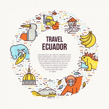 Ekvador vektör çizim