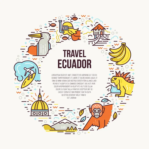 Ilustracja wektorowa Ekwador — Wektor stockowy