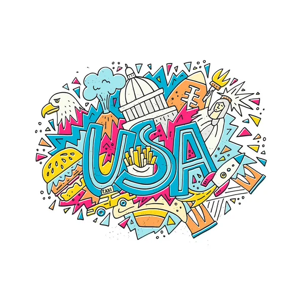 Concepto vectorial USA — Vector de stock