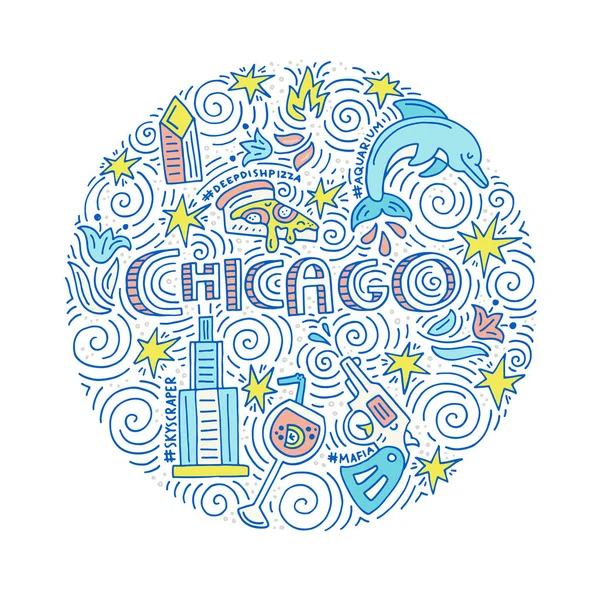 Chicago Concept vectoriel — Image vectorielle